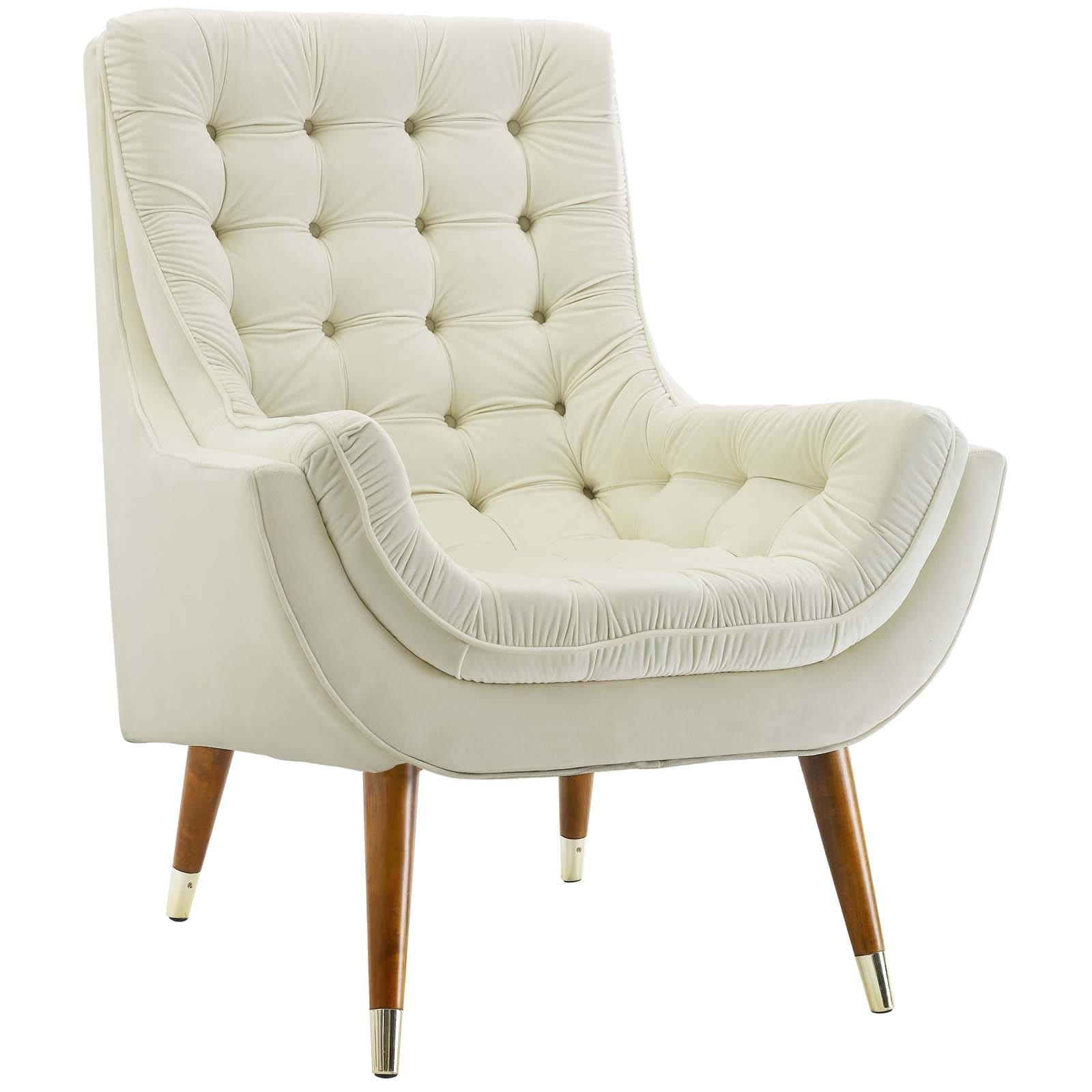 Modway Suggest Button Tufted Upholstered Velvet Lounge Chair | Lounge Chairs | Modishstore-34