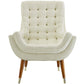 Modway Suggest Button Tufted Upholstered Velvet Lounge Chair | Lounge Chairs | Modishstore-37