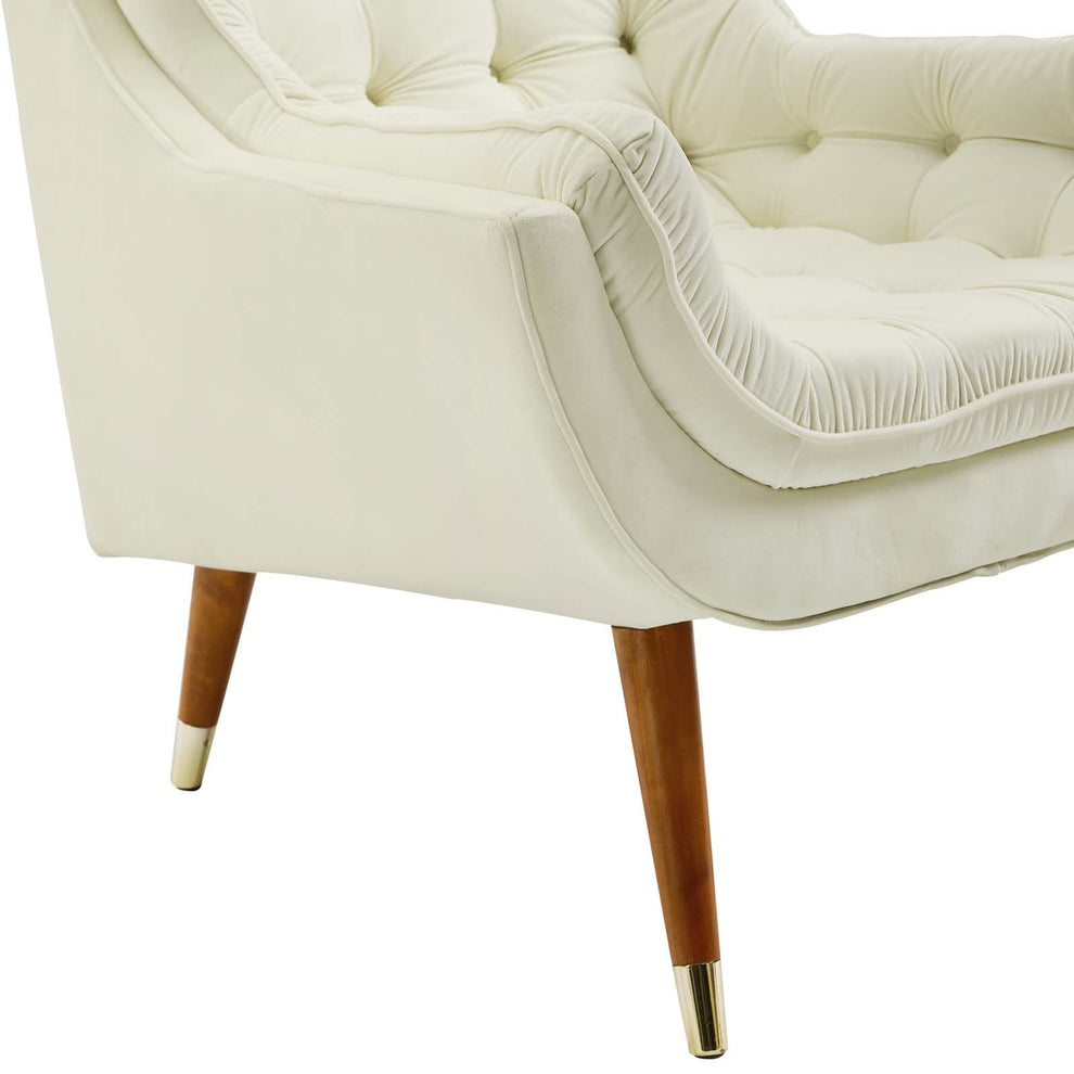 Modway Suggest Button Tufted Upholstered Velvet Lounge Chair - EEI-3001 | Lounge Chairs | Modishstore - 38