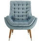 Modway Suggest Button Tufted Upholstered Velvet Lounge Chair | Lounge Chairs | Modishstore-43