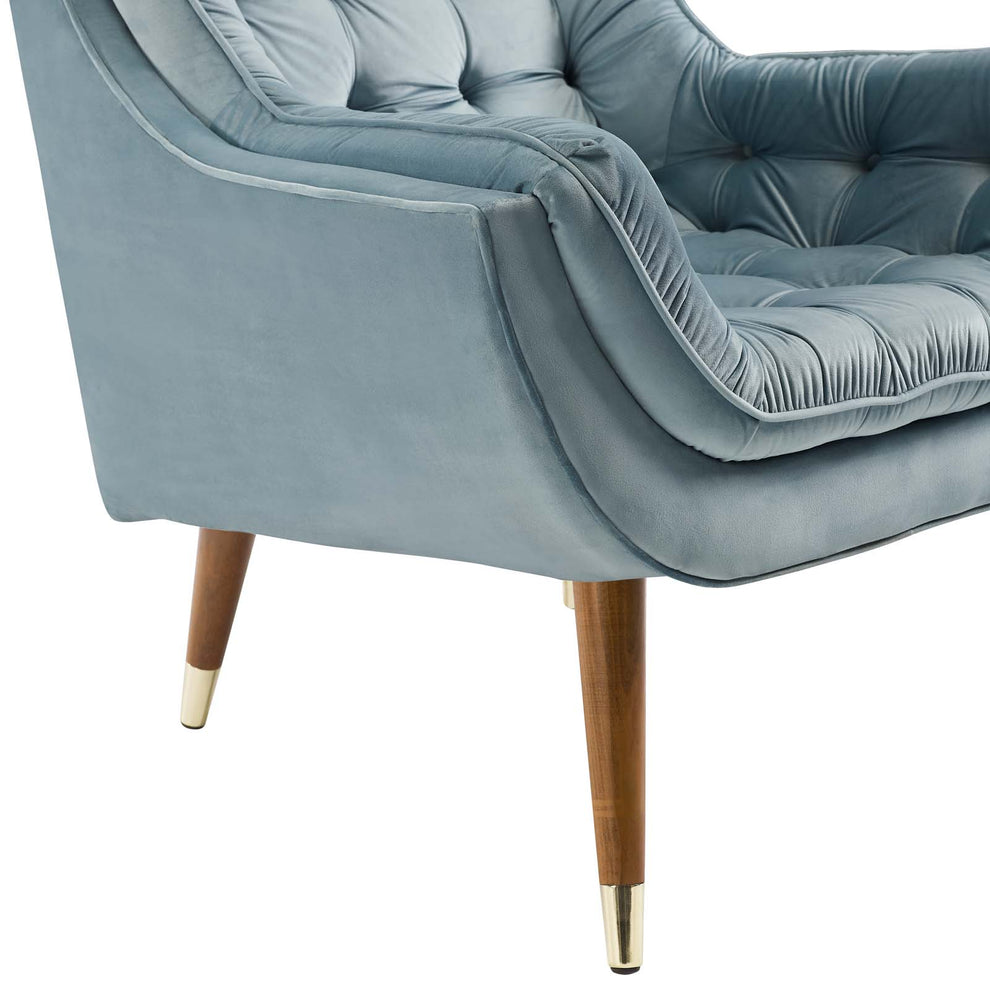 Modway Suggest Button Tufted Upholstered Velvet Lounge Chair - EEI-3001 | Lounge Chairs | Modishstore - 44