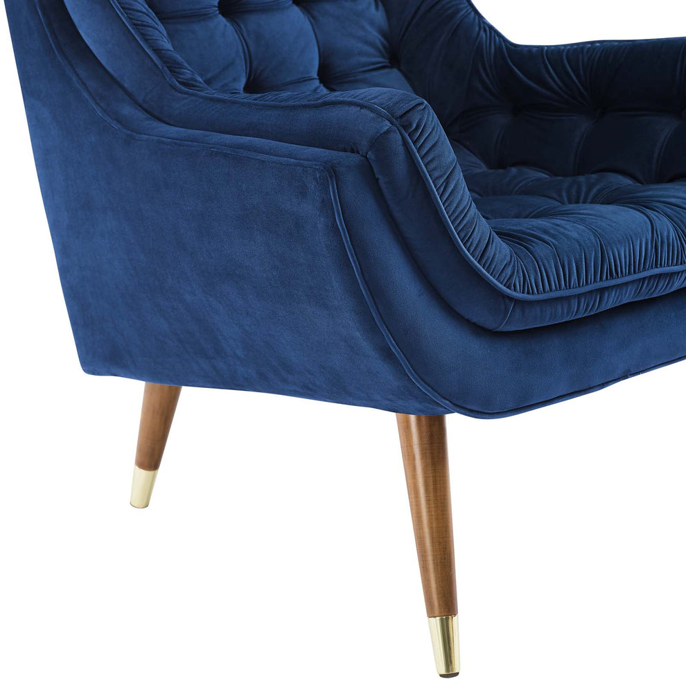 Modway Suggest Button Tufted Upholstered Velvet Lounge Chair - EEI-3001 | Lounge Chairs | Modishstore - 50