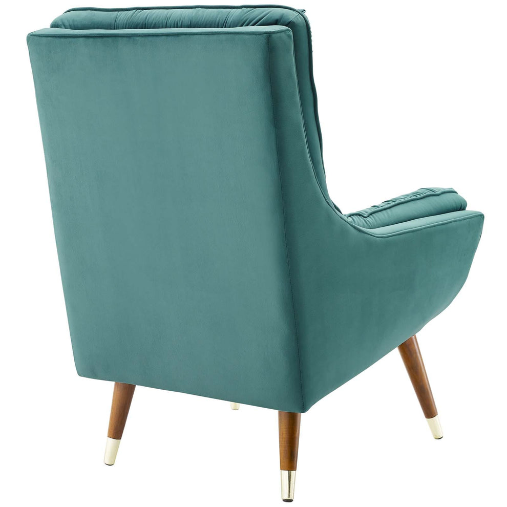 Modway Suggest Button Tufted Upholstered Velvet Lounge Chair - EEI-3001 | Lounge Chairs | Modishstore - 53