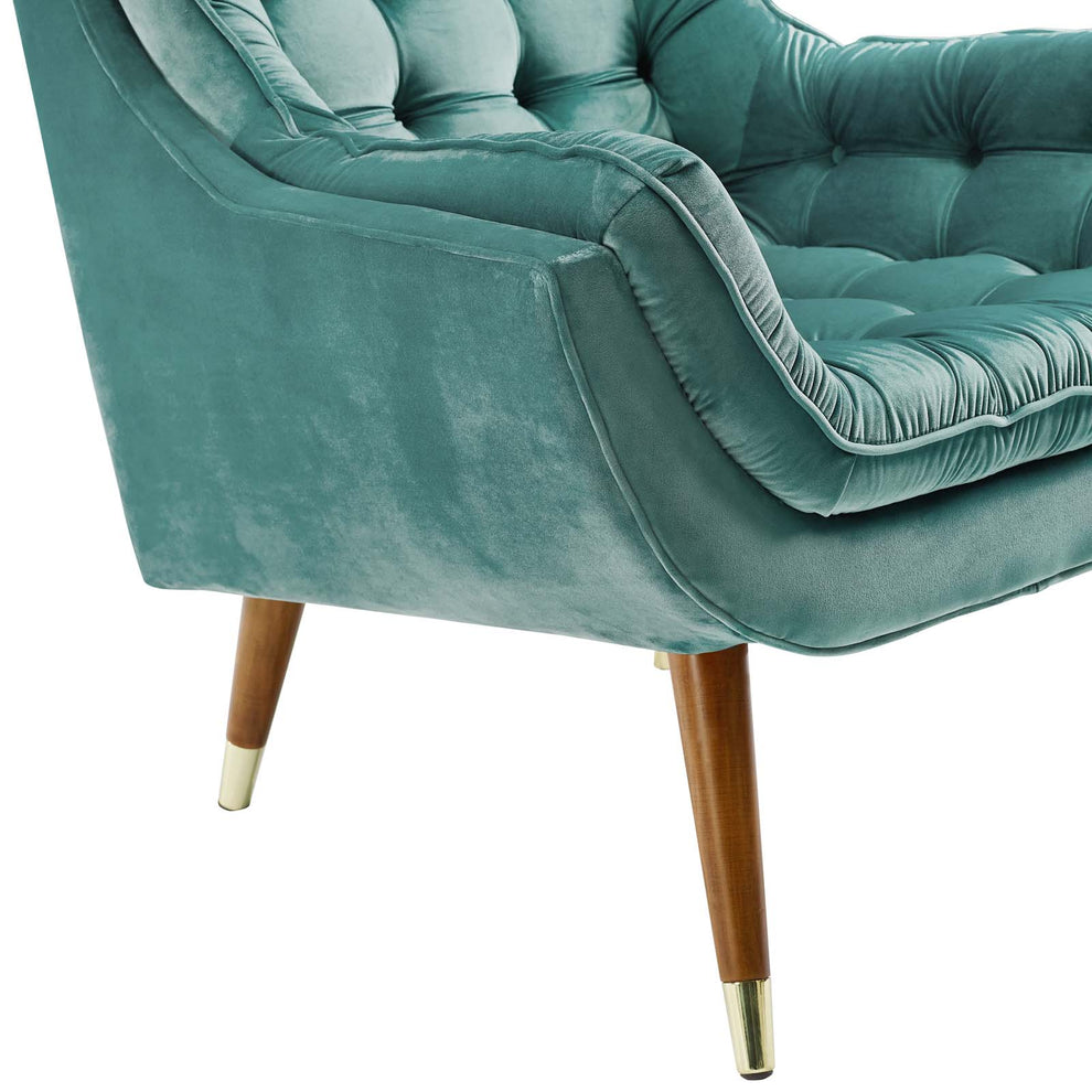 Modway Suggest Button Tufted Upholstered Velvet Lounge Chair - EEI-3001 | Lounge Chairs | Modishstore - 55