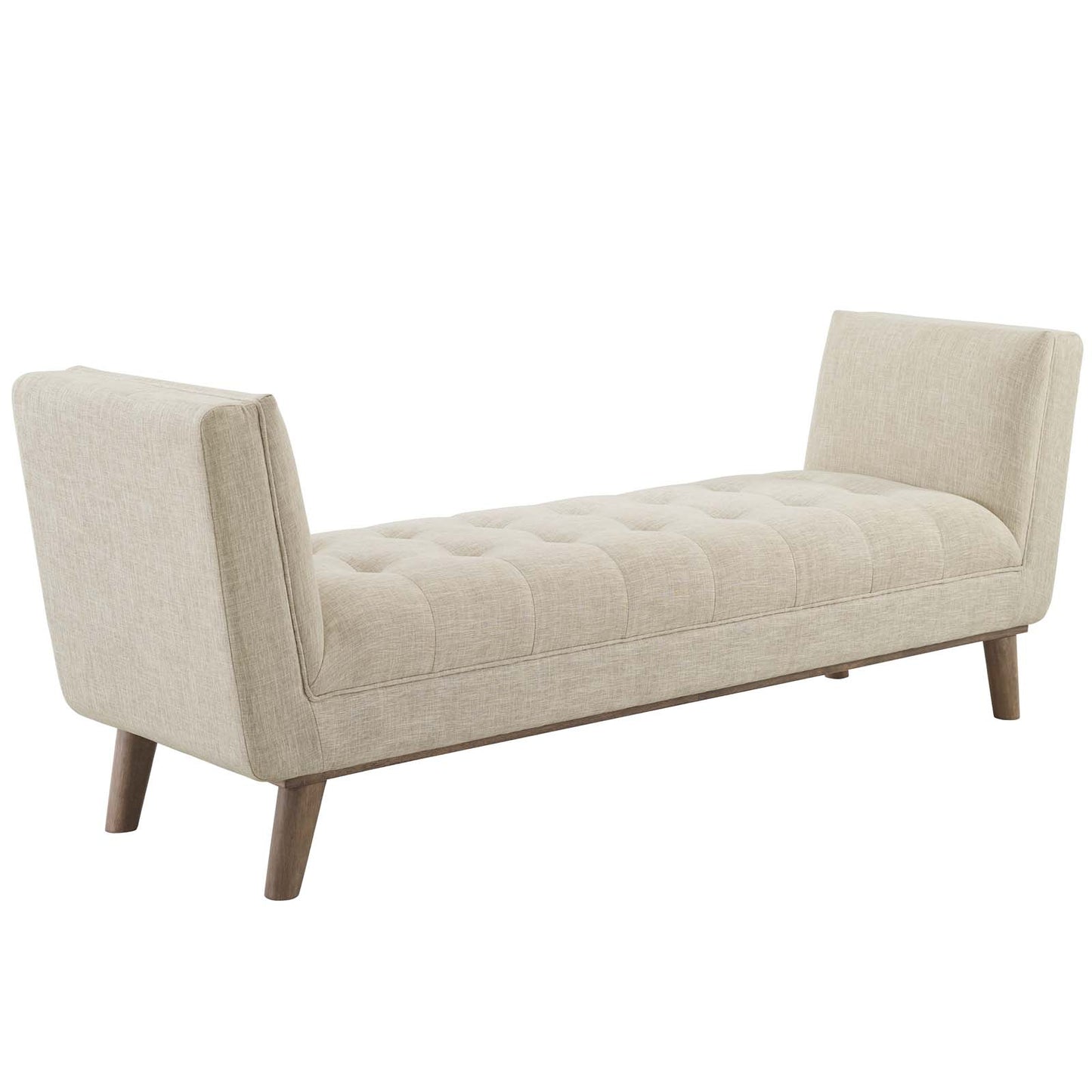 Modway Haven Tufted Button Upholstered Fabric Accent Bench | Stools & Benches | Modishstore-8