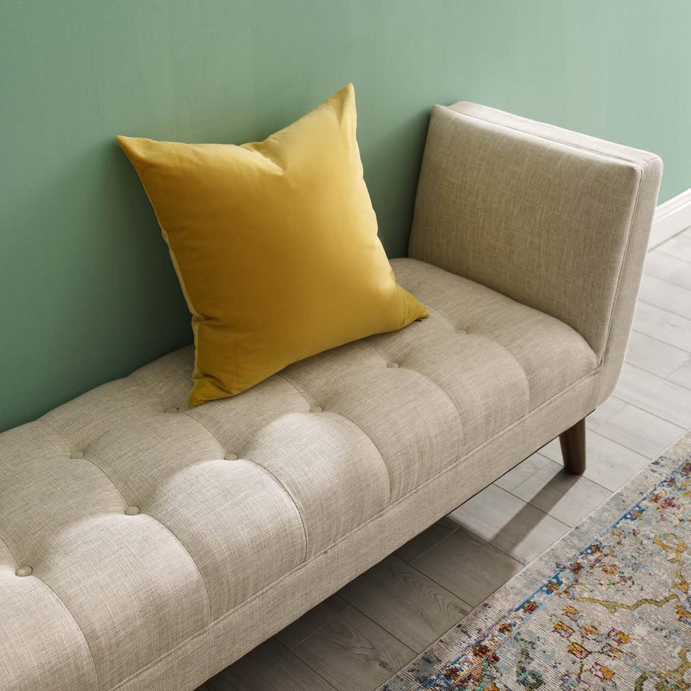 Modway Haven Tufted Button Upholstered Fabric Accent Bench - EEI-3002 | Benches | Modishstore - 2