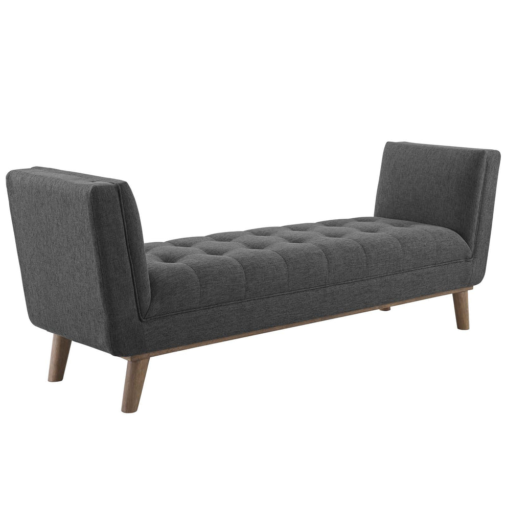Modway Haven Tufted Button Upholstered Fabric Accent Bench - EEI-3002 | Benches | Modishstore - 11