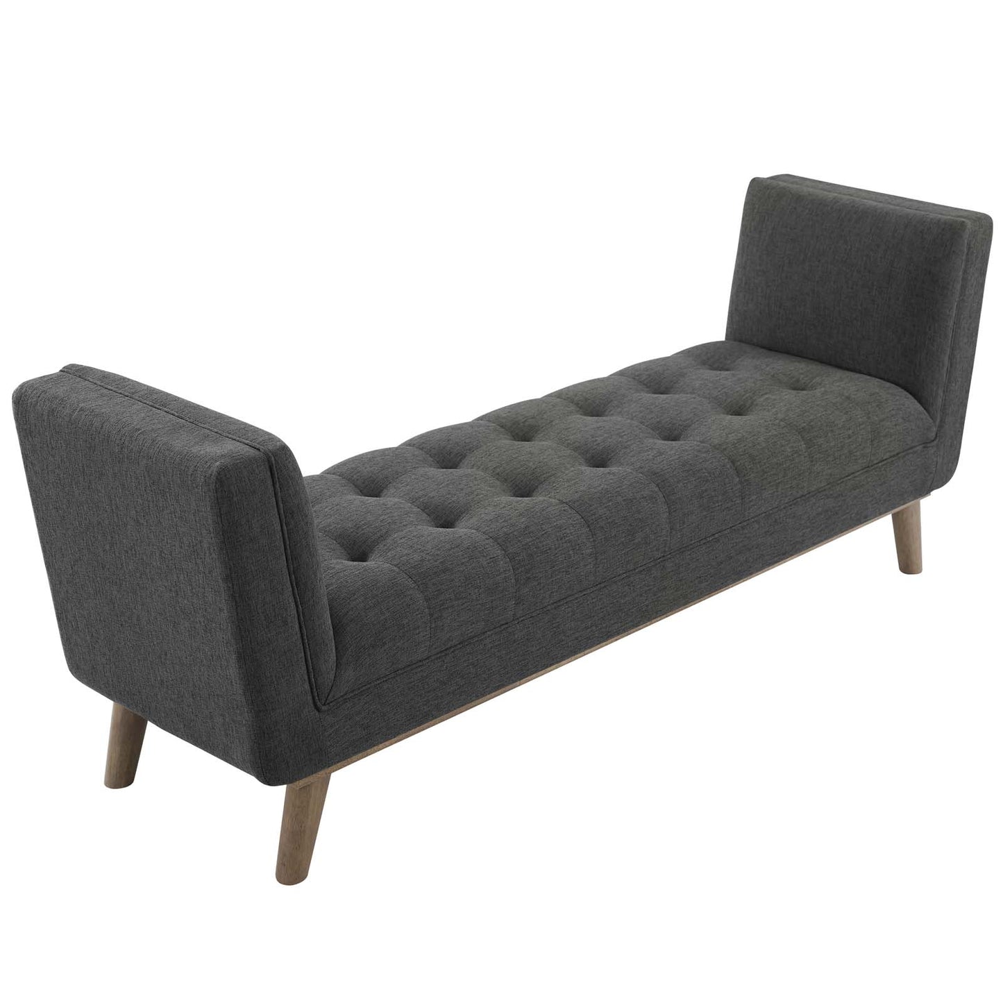 Modway Haven Tufted Button Upholstered Fabric Accent Bench | Stools & Benches | Modishstore-34
