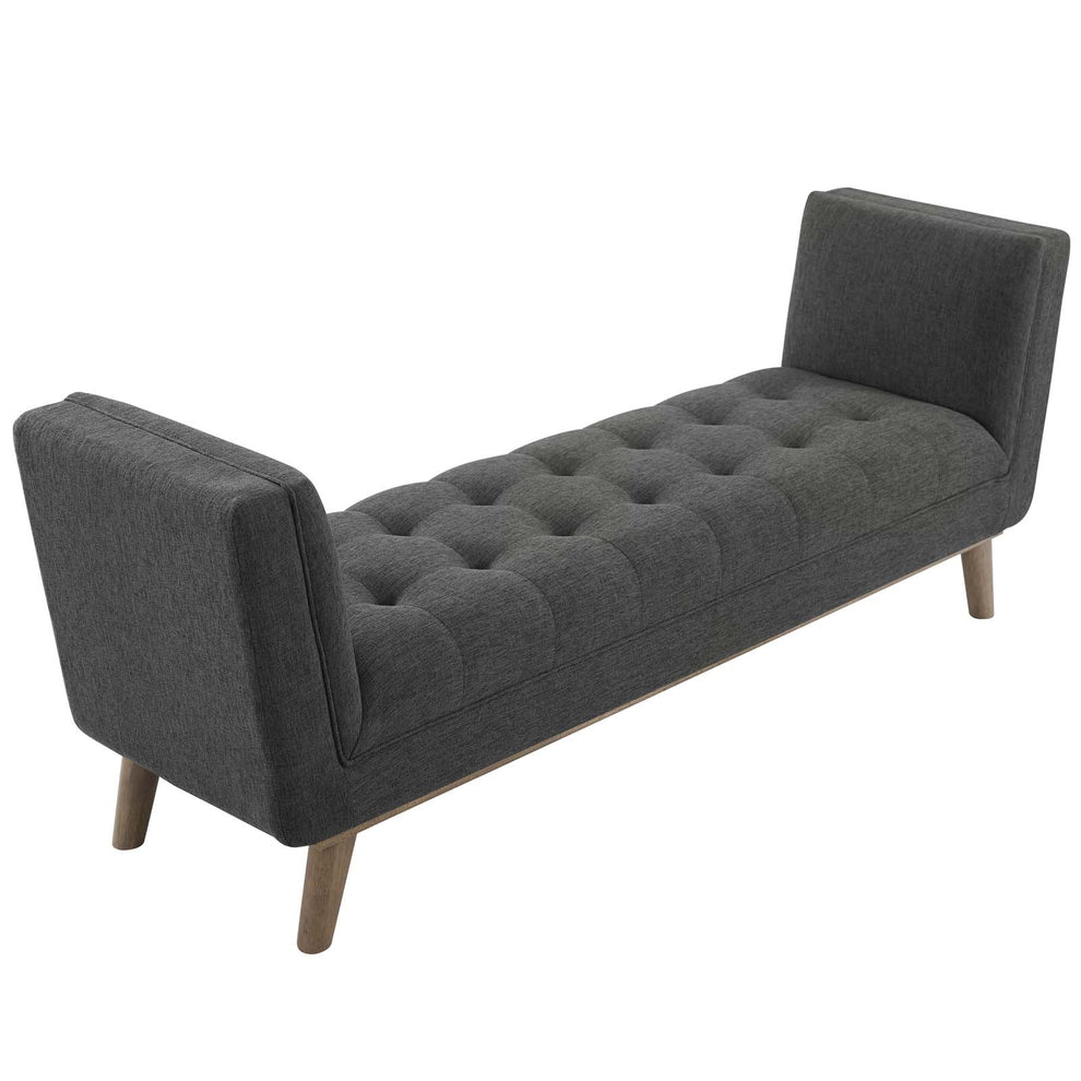 Modway Haven Tufted Button Upholstered Fabric Accent Bench - EEI-3002 | Benches | Modishstore - 9