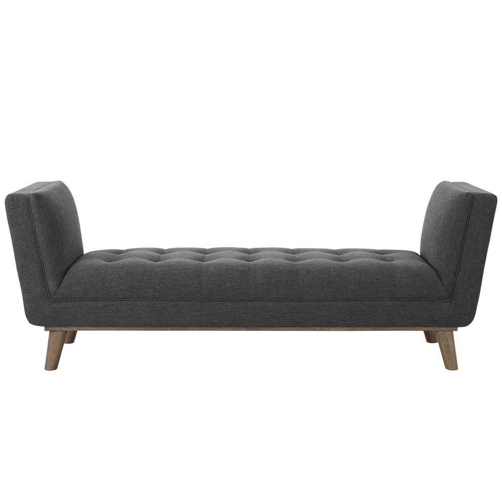 Modway Haven Tufted Button Upholstered Fabric Accent Bench - EEI-3002 | Benches | Modishstore - 8
