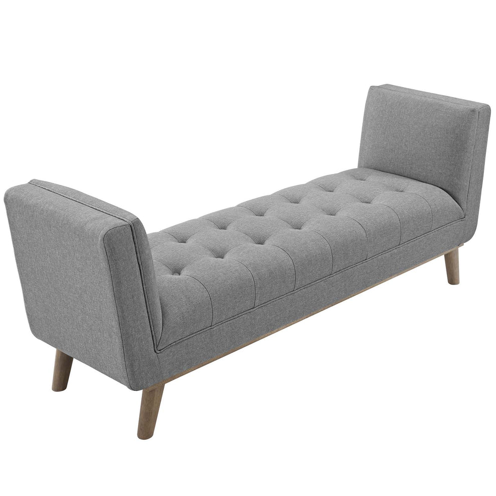 Modway Haven Tufted Button Upholstered Fabric Accent Bench - EEI-3002 | Benches | Modishstore - 20