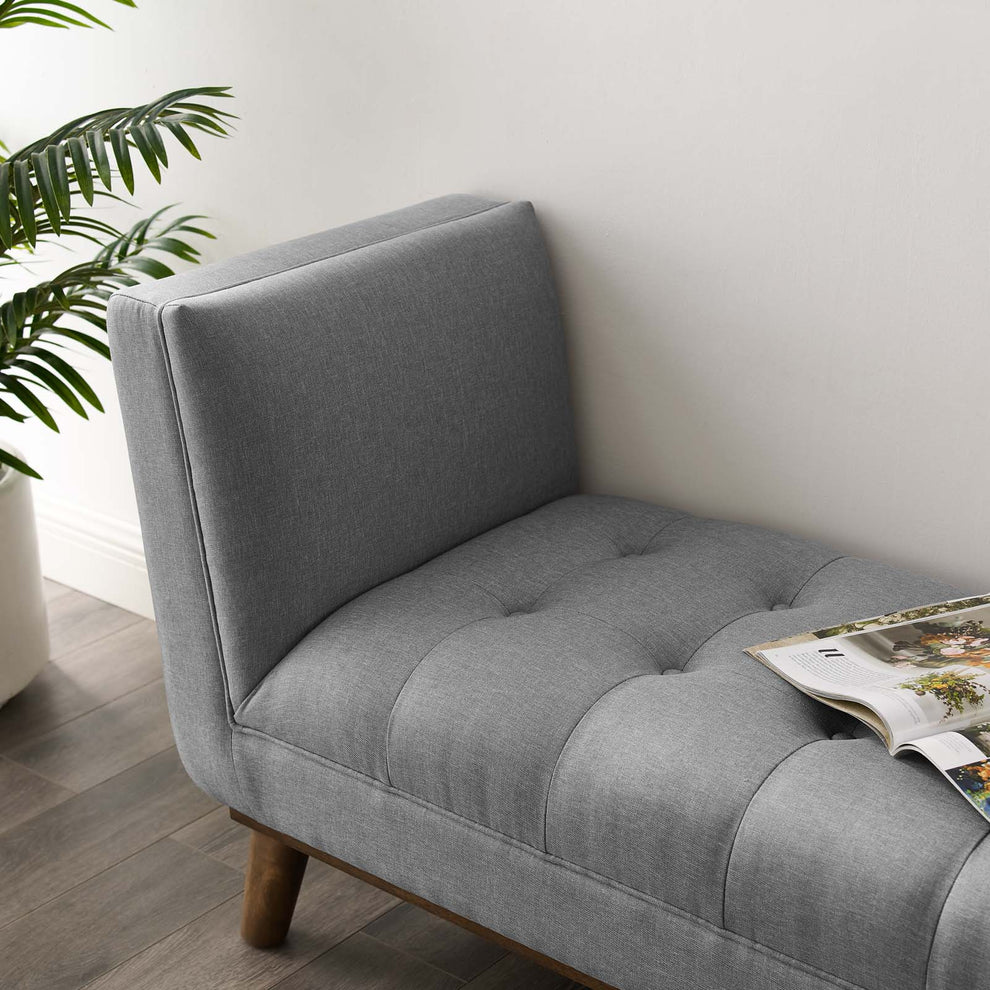 Modway Haven Tufted Button Upholstered Fabric Accent Bench - EEI-3002 | Benches | Modishstore - 17