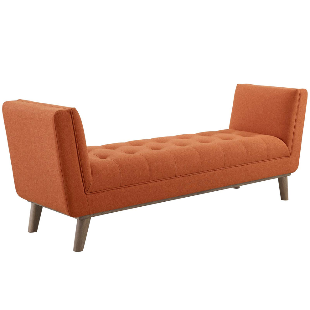 Modway Haven Tufted Button Upholstered Fabric Accent Bench - EEI-3002 | Benches | Modishstore - 21