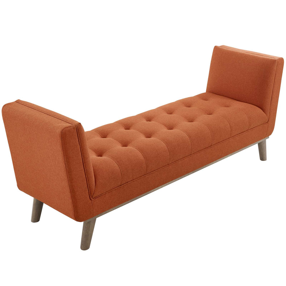Modway Haven Tufted Button Upholstered Fabric Accent Bench - EEI-3002 | Benches | Modishstore - 23