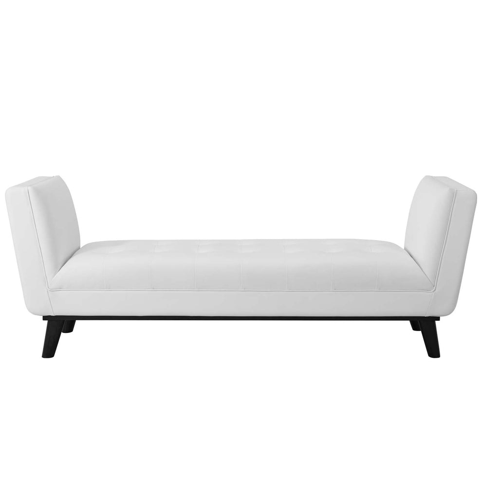 Modway Haven Tufted Button Faux Leather Accent Bench - EEI-3003 | Benches | Modishstore - 7