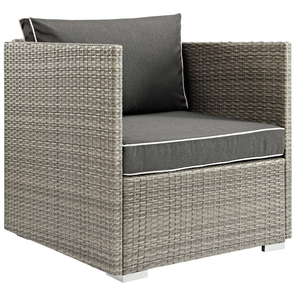 Repose 3 Piece Outdoor Patio Sectional Set By Modway - EEI-3006 | Outdoor Sofas, Loveseats & Sectionals | Modishstore - 5