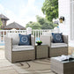 Repose 3 Piece Outdoor Patio Sectional Set By Modway - EEI-3006 | Outdoor Sofas, Loveseats & Sectionals | Modishstore - 19