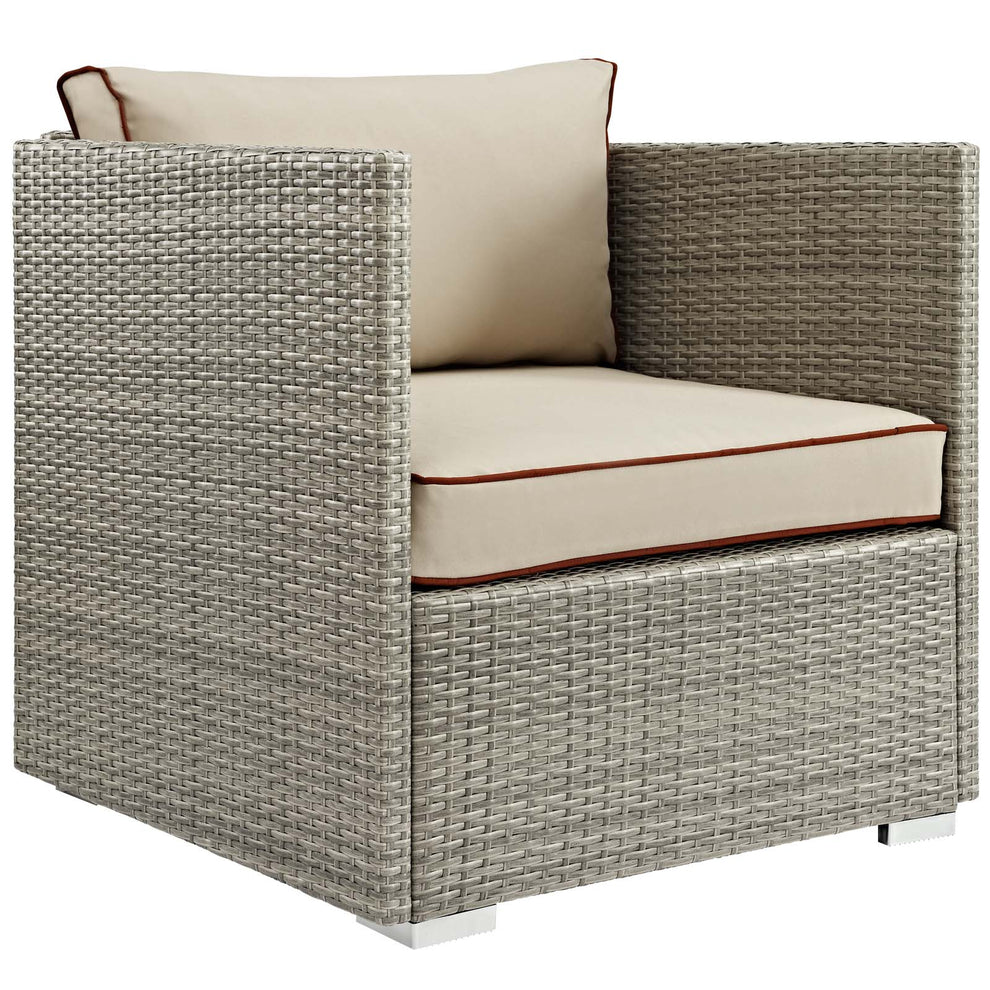 Repose 6 Piece Outdoor Patio Sectional Set By Modway - EEI-3014 | Outdoor Sofas, Loveseats & Sectionals | Modishstore - 3