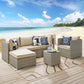 Repose 6 Piece Outdoor Patio Sectional Set By Modway - EEI-3014 | Outdoor Sofas, Loveseats & Sectionals | Modishstore - 1
