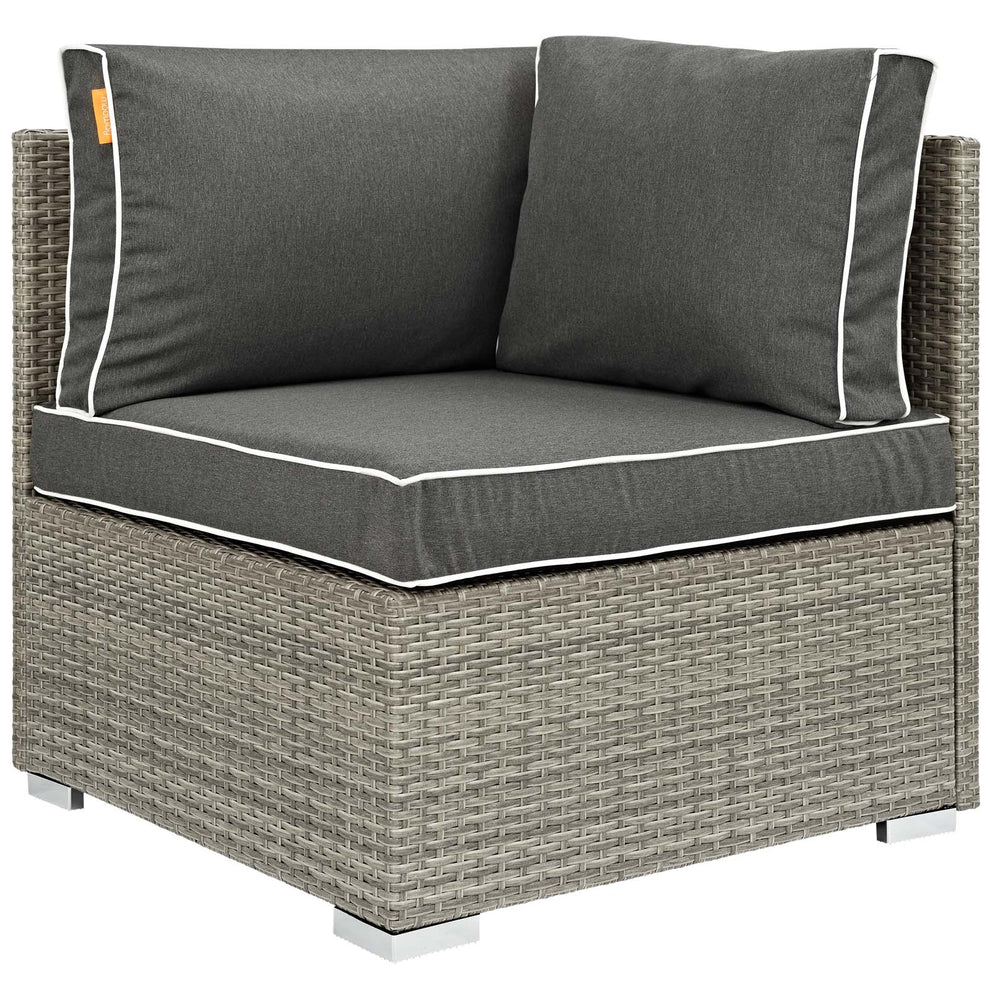 Modway Repose 6 Piece Outdoor Patio Sectional Set - EEI-3016 | Outdoor Sofas, Loveseats & Sectionals | Modishstore - 6