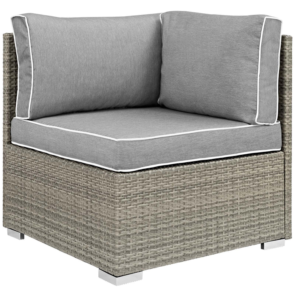 Modway Repose 6 Piece Outdoor Patio Sectional Set - EEI-3016 | Outdoor Sofas, Loveseats & Sectionals | Modishstore - 14