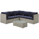 Modway Repose 6 Piece Outdoor Patio Sectional Set | Outdoor Sofas, Loveseats & Sectionals | Modishstore-13