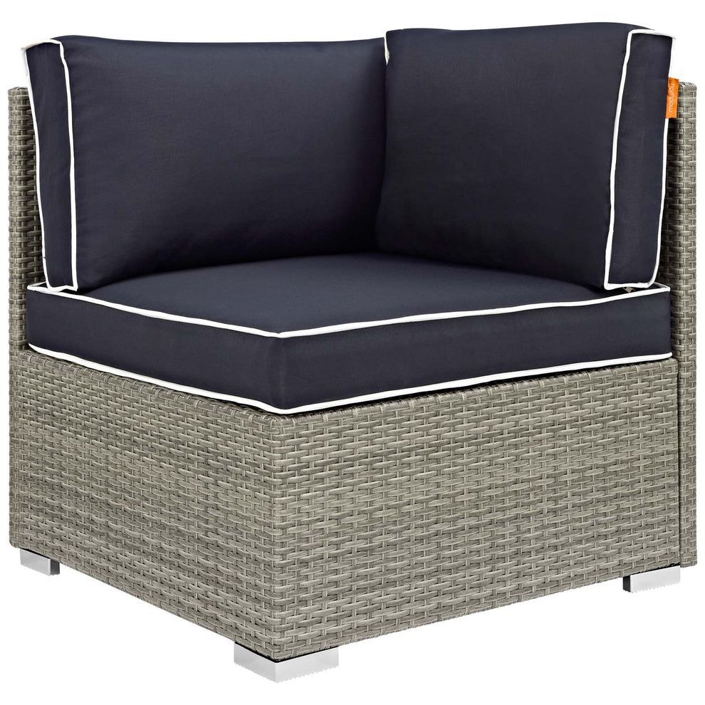 Modway Repose 6 Piece Outdoor Patio Sectional Set - EEI-3016 | Outdoor Sofas, Loveseats & Sectionals | Modishstore - 18