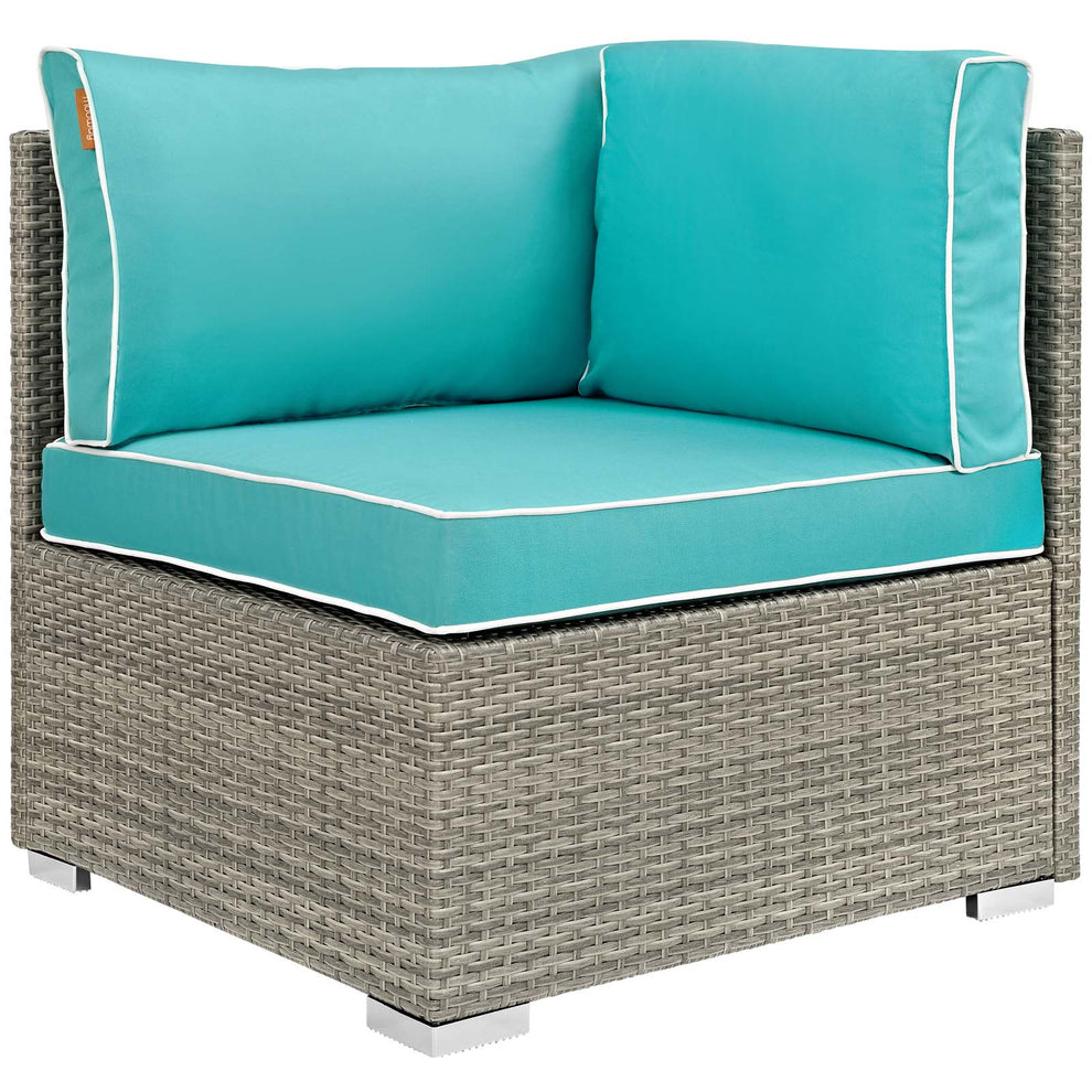Modway Repose 6 Piece Outdoor Patio Sectional Set - EEI-3016 | Outdoor Sofas, Loveseats & Sectionals | Modishstore - 21