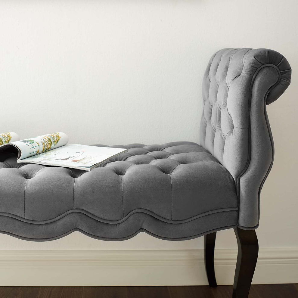Modway Adelia Chesterfield Style Button Tufted Performance Velvet Bench - EEI-3018 | Benches | Modishstore - 9