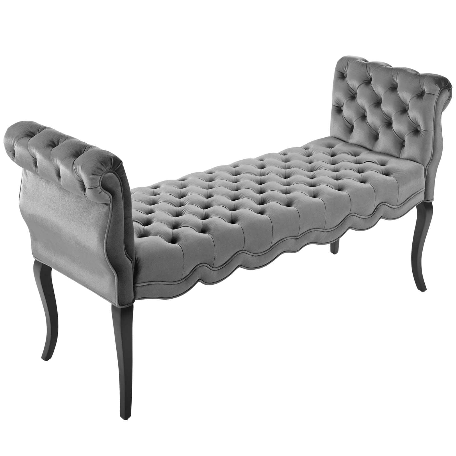Modway Adelia Chesterfield Style Button Tufted Performance Velvet Bench | Stools & Benches | Modishstore-11