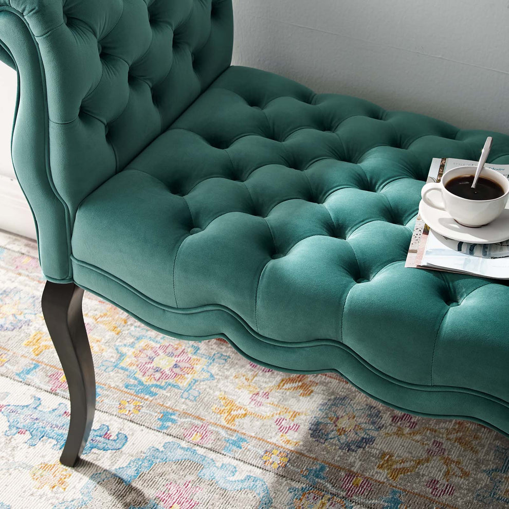 Modway Adelia Chesterfield Style Button Tufted Performance Velvet Bench - EEI-3018 | Benches | Modishstore - 29