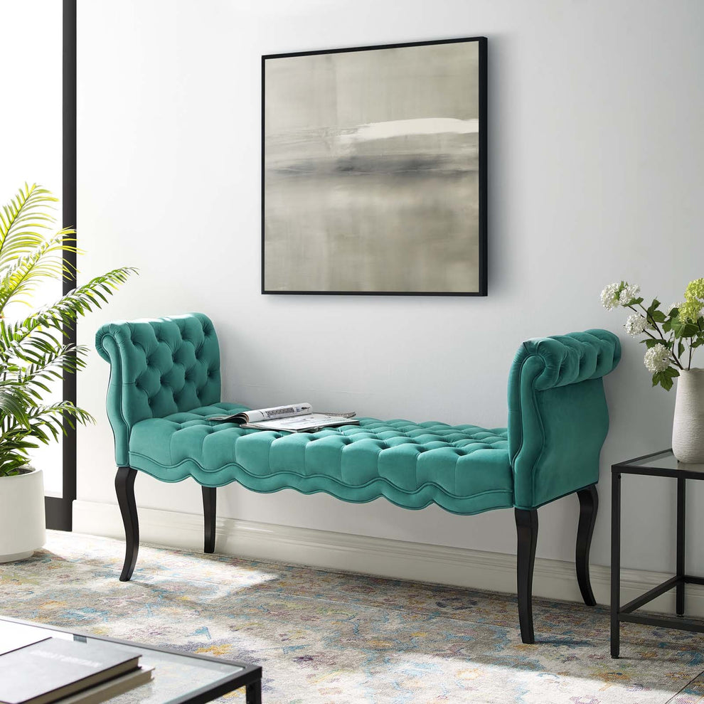 Modway Adelia Chesterfield Style Button Tufted Performance Velvet Bench - EEI-3018 | Benches | Modishstore - 20