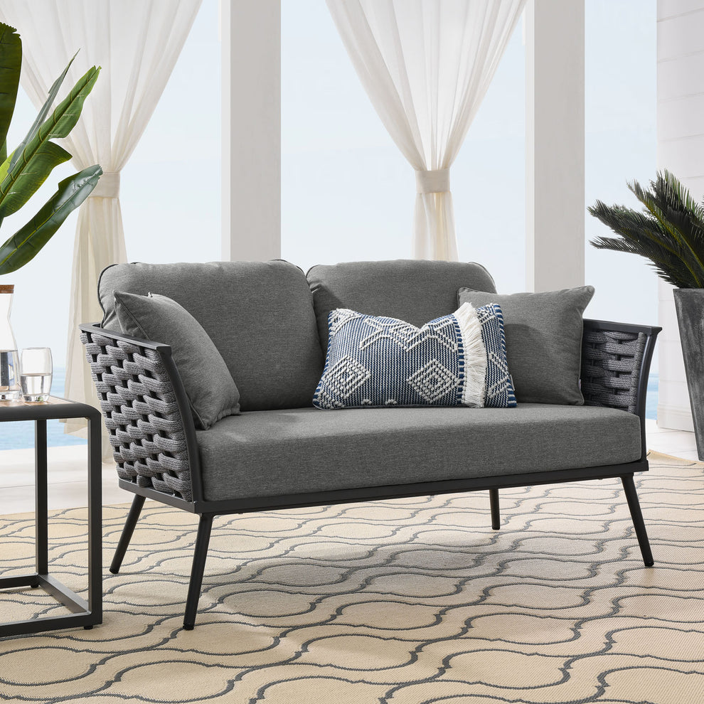 Modway Stance Outdoor Patio Aluminum Loveseat - EEI-3019 | Outdoor Sofas, Loveseats & Sectionals | Modishstore - 18