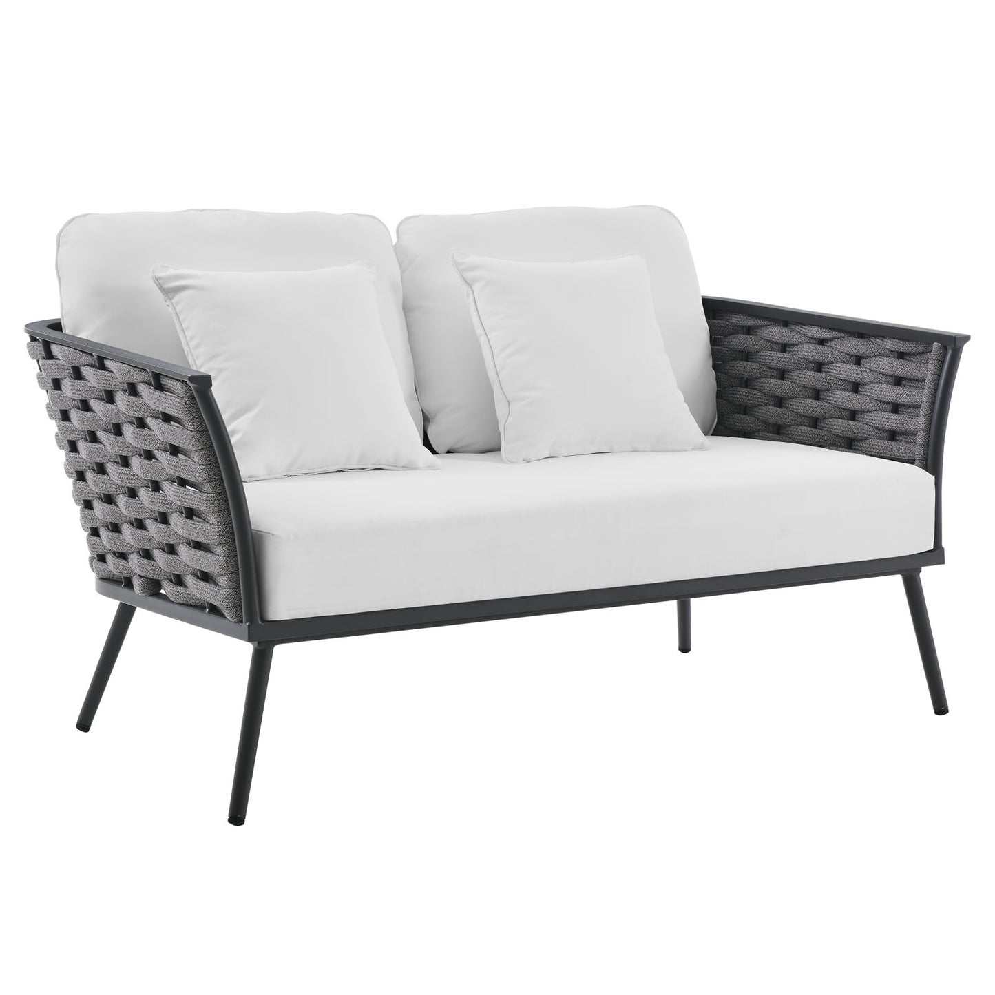 Modway Stance Outdoor Patio Aluminum Loveseat | Outdoor Sofas, Loveseats & Sectionals | Modishstore-17