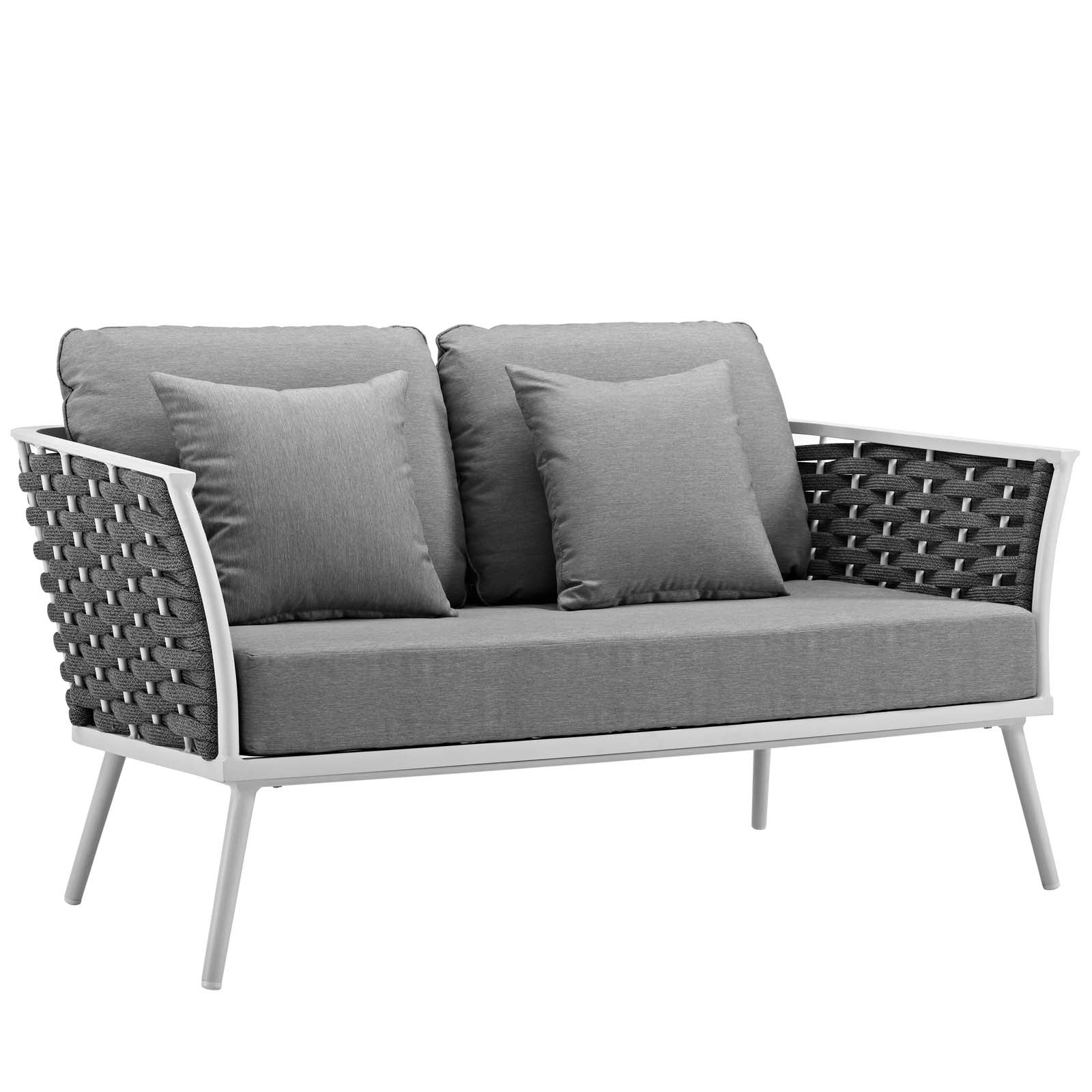 Modway Stance Outdoor Patio Aluminum Loveseat | Outdoor Sofas, Loveseats & Sectionals | Modishstore-2