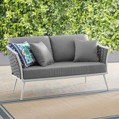 Modway Stance Outdoor Patio Aluminum Loveseat | Outdoor Sofas, Loveseats & Sectionals | Modishstore