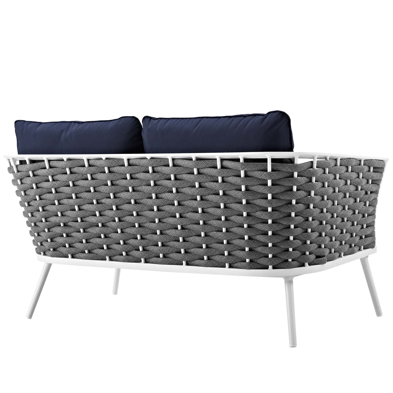Modway Stance Outdoor Patio Aluminum Loveseat | Outdoor Sofas, Loveseats & Sectionals | Modishstore-8