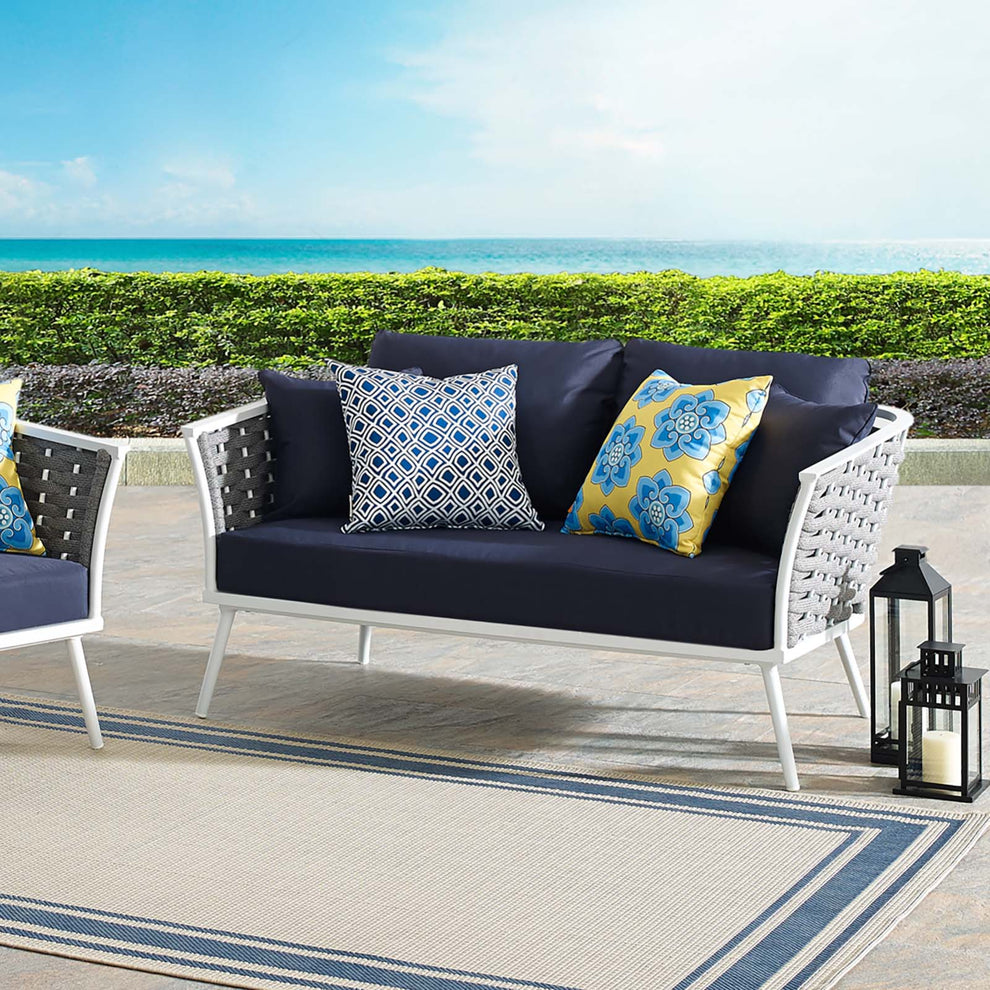 Modway Stance Outdoor Patio Aluminum Loveseat - EEI-3019 | Outdoor Sofas, Loveseats & Sectionals | Modishstore - 7