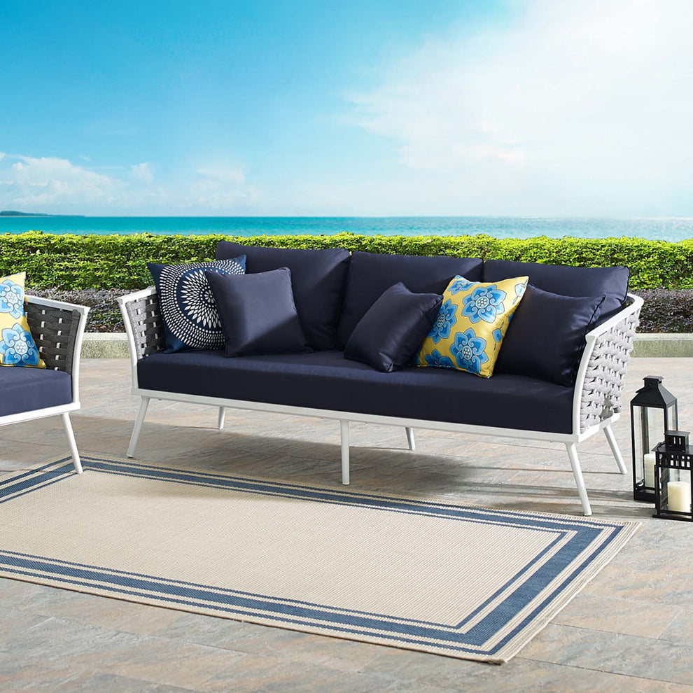 Modway Stance Outdoor Patio Aluminum Sofa - EEI-3020 | Outdoor Sofas, Loveseats & Sectionals | Modishstore - 5