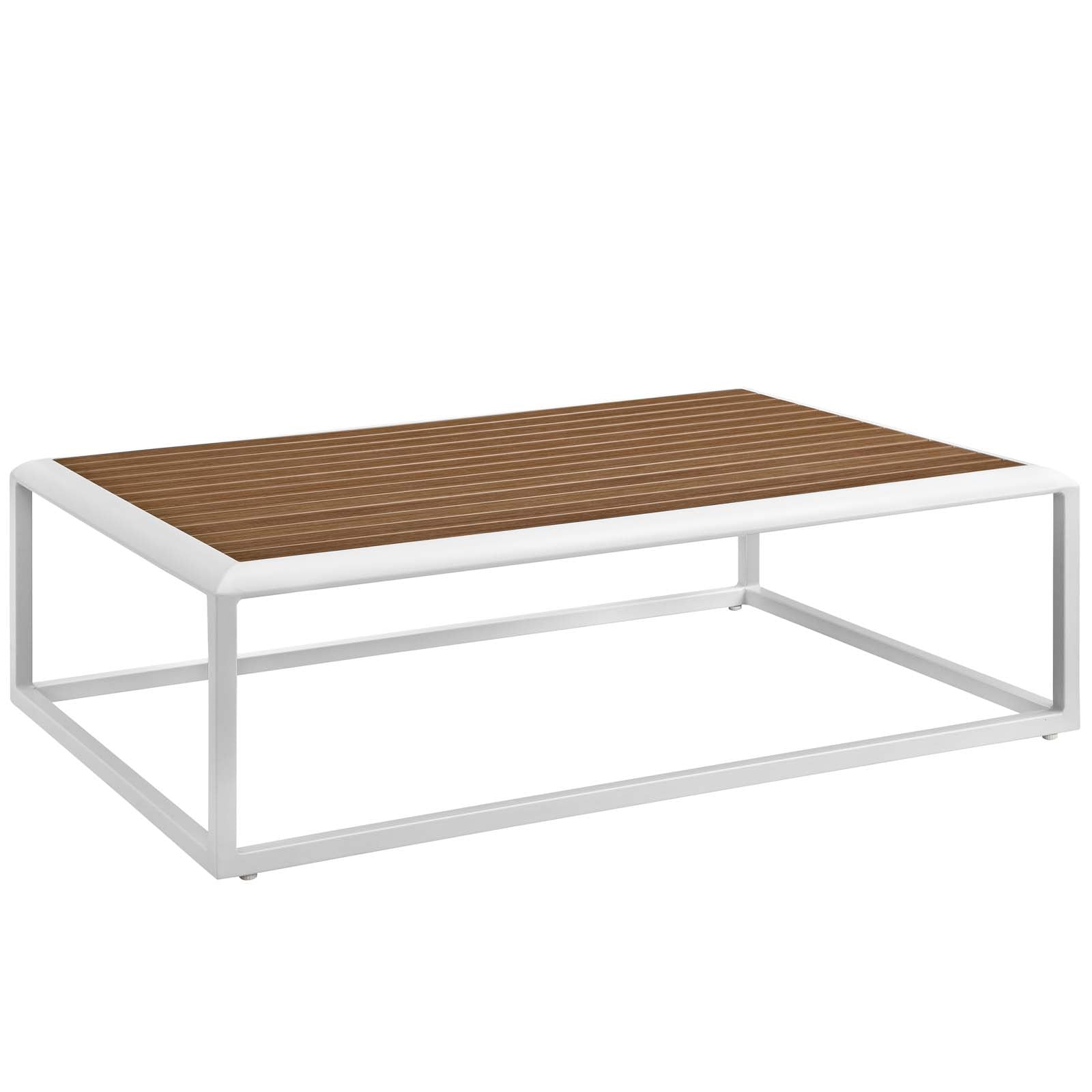 Modway Stance Outdoor Patio Aluminum Coffee Table | Coffee Tables | Modishstore-2