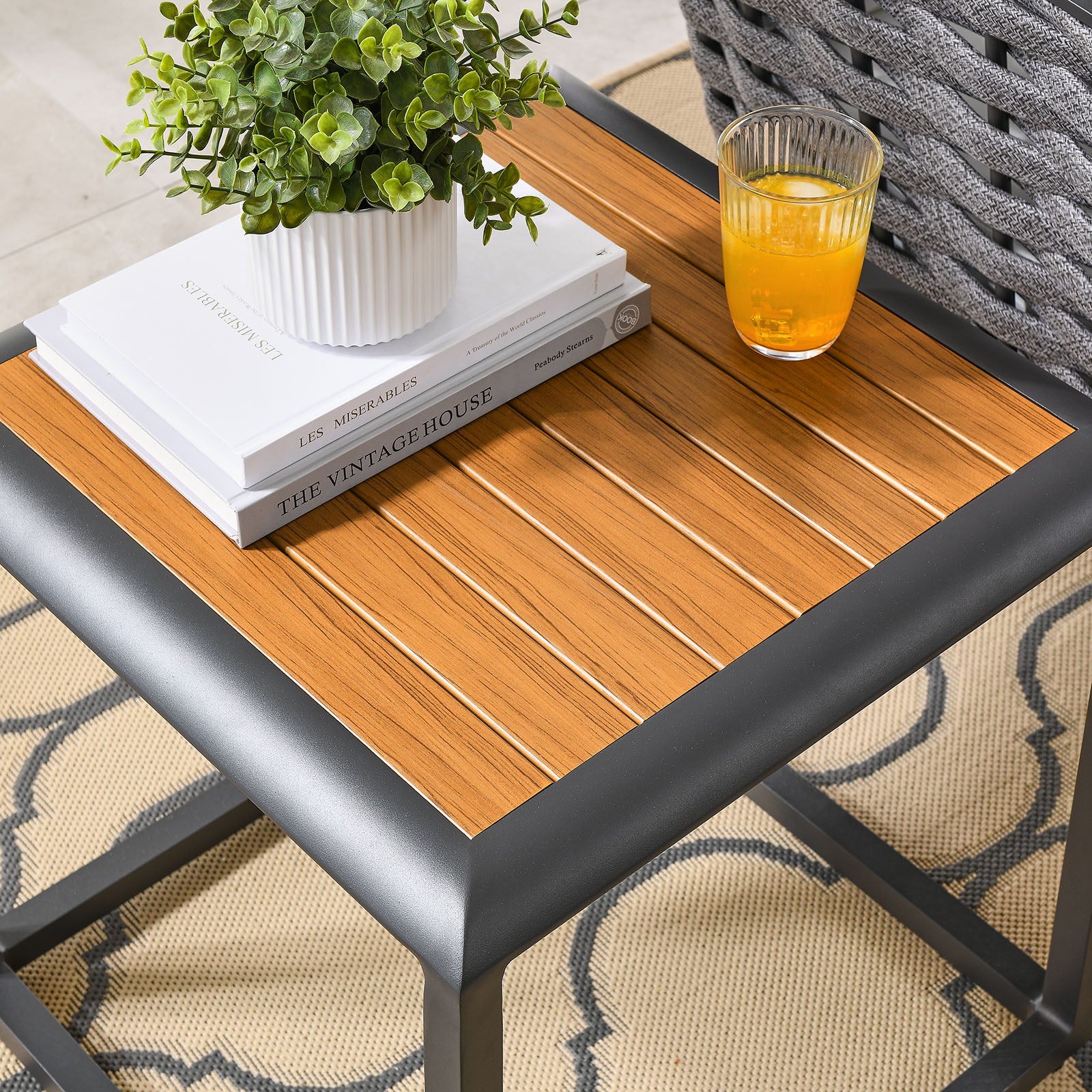 Modway Stance Outdoor Patio Aluminum Side Table | Side Tables | Modishstore-8