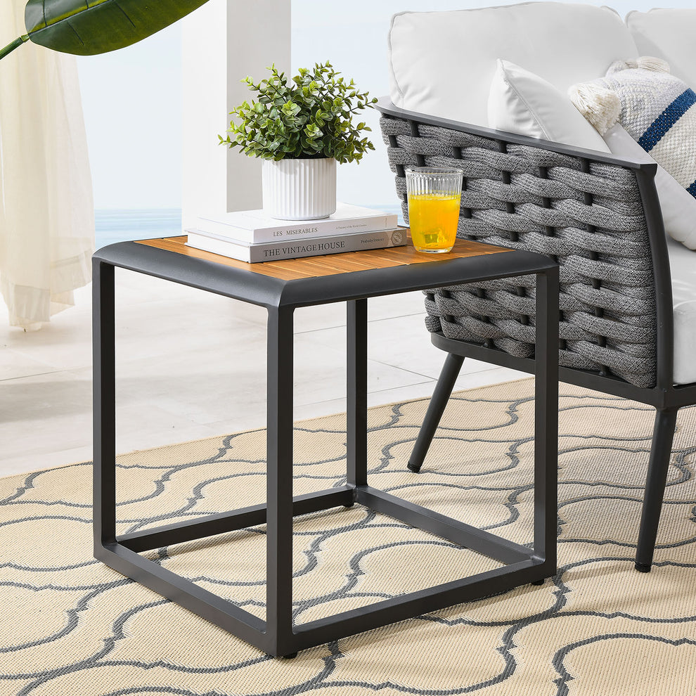 Modway Stance Outdoor Patio Aluminum Side Table - EEI-3022 | Outdoor Tables | Modishstore - 6