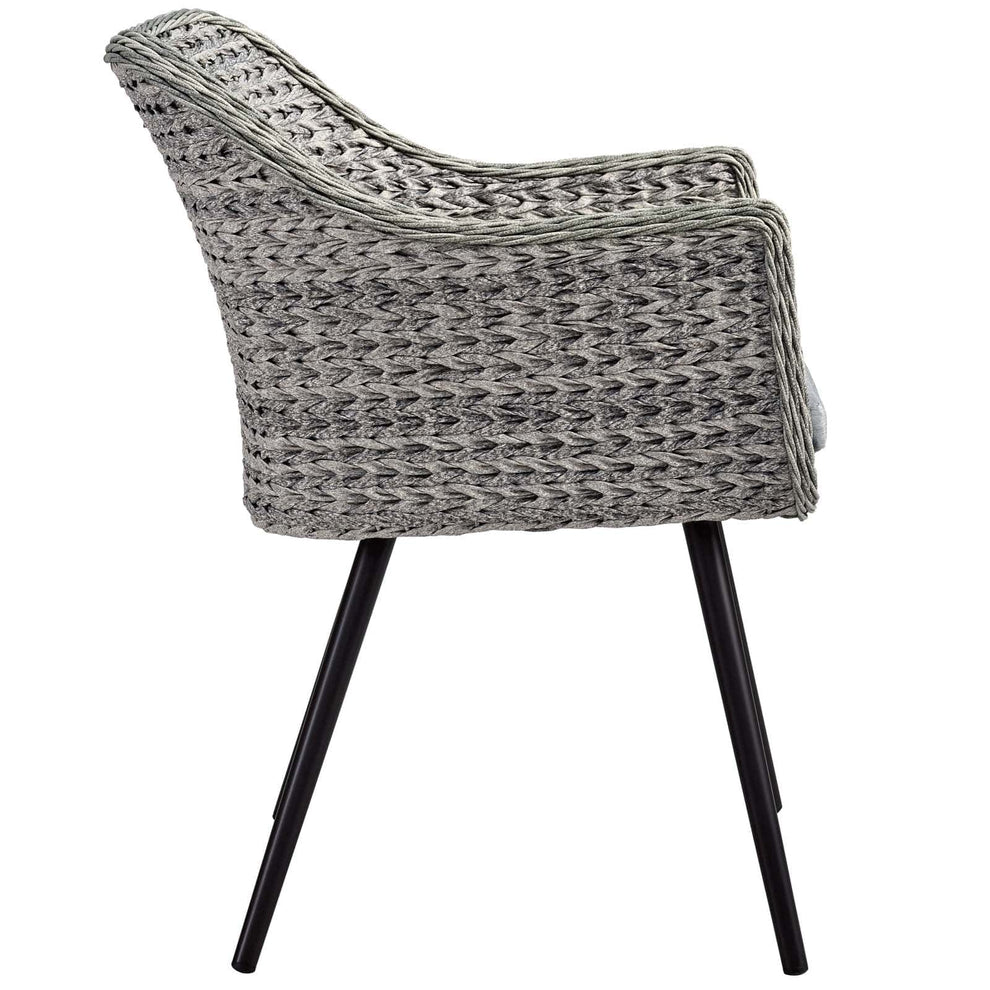 Modway Endeavor Outdoor Patio Wicker Rattan Dining Armchair - EEI-3028 | Outdoor Chairs | Modishstore - 3