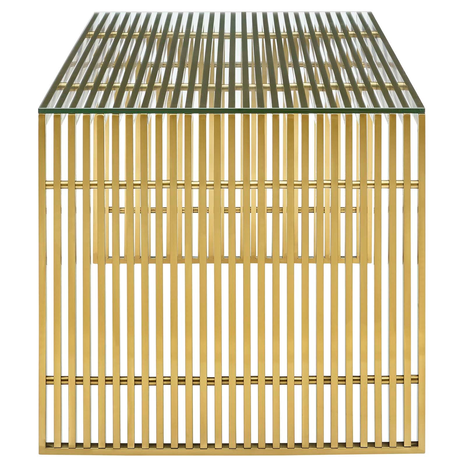 Gridiron Stainless Steel Dining Table By Modway - EEI-3038 | Dining Tables | Modishstore - 3