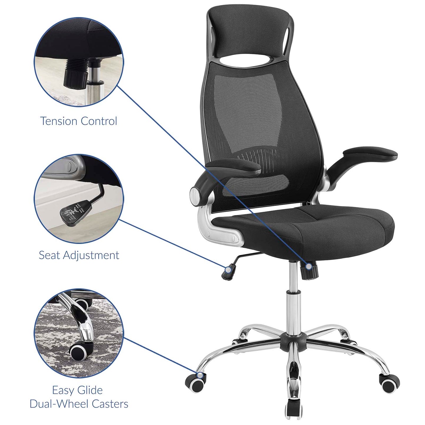 Modway Expedite Highback Office Chair | Office Chairs | Modishstore-8