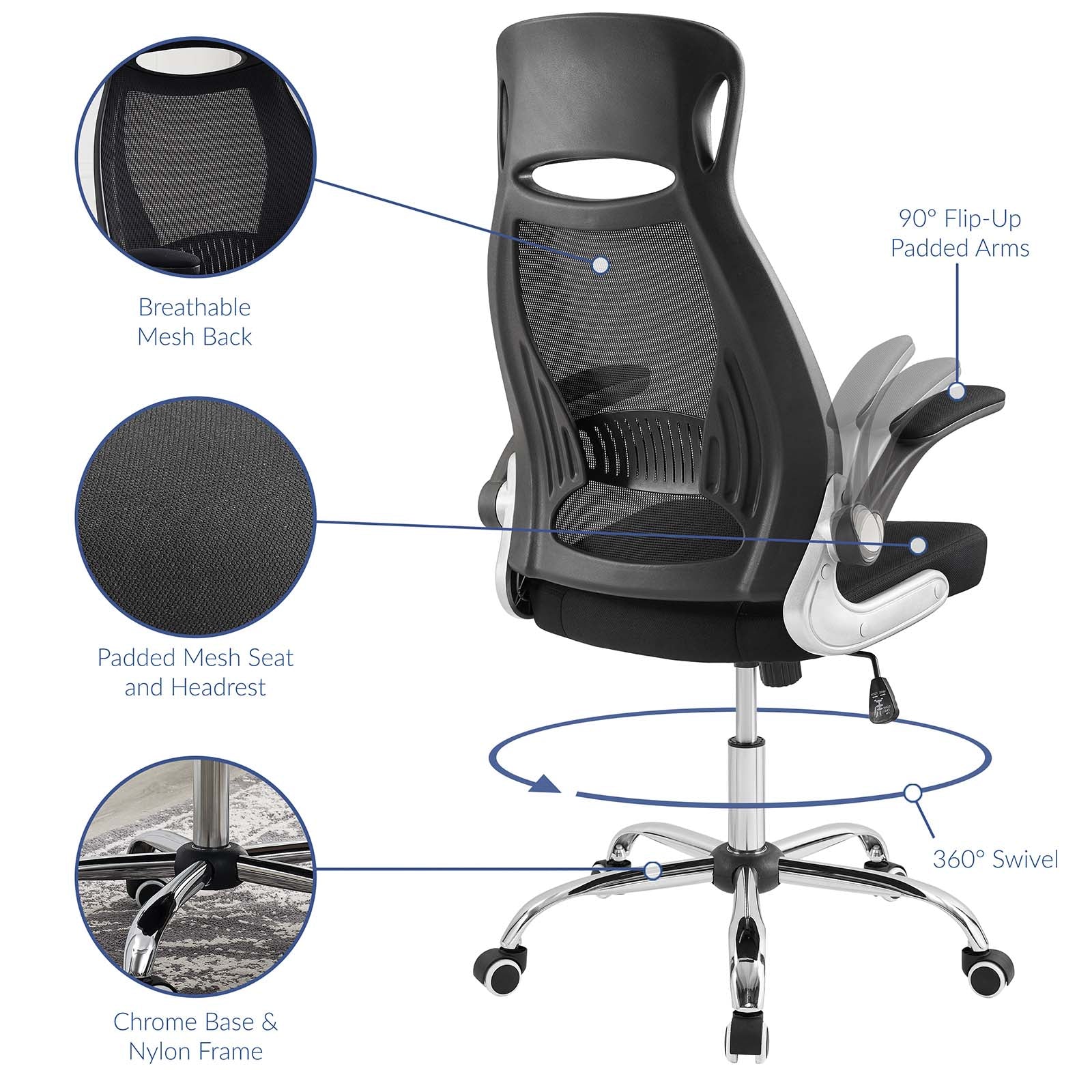 Modway Expedite Highback Office Chair | Office Chairs | Modishstore-4