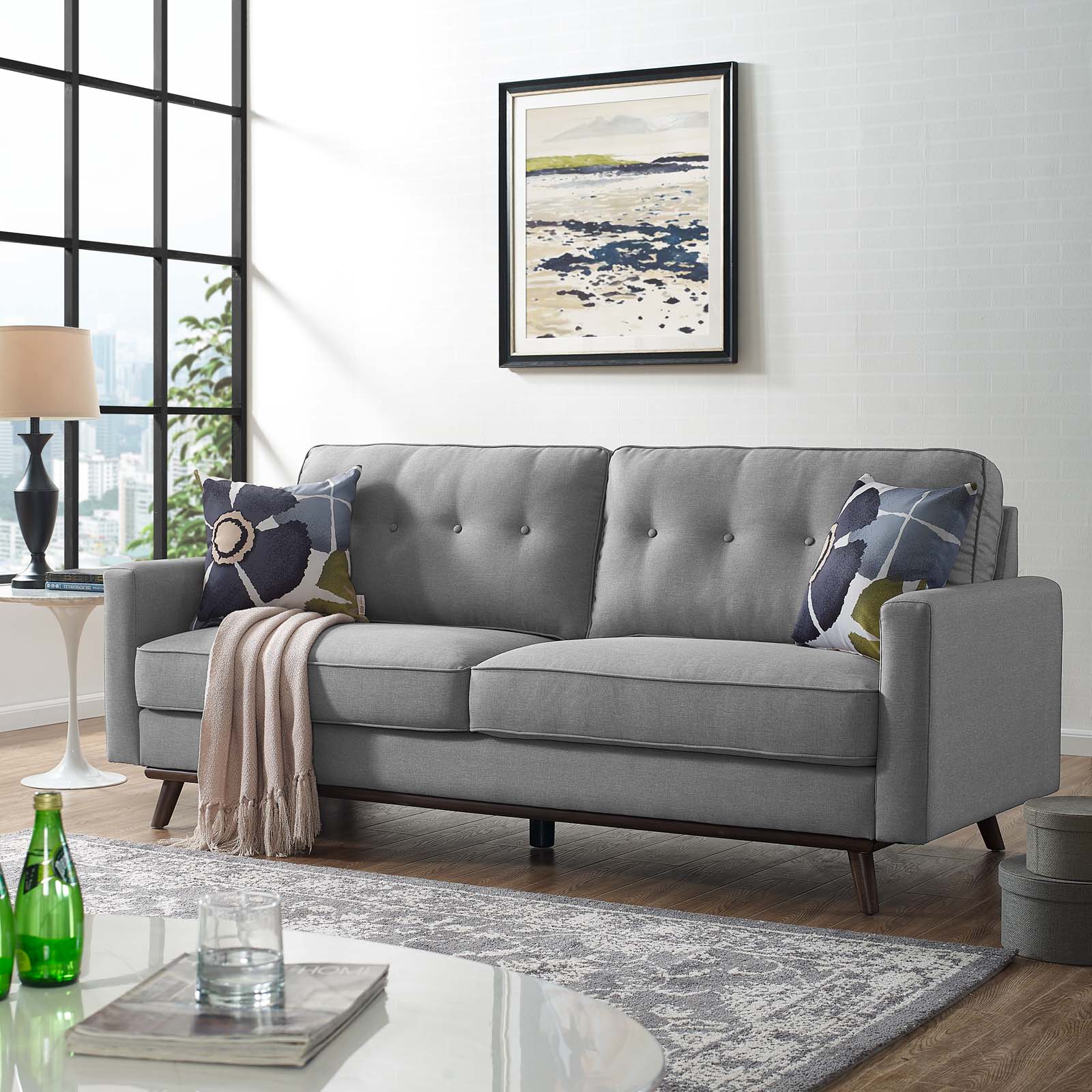 Modway Prompt Upholstered Fabric Sofa | Sofas | Modishstore-20