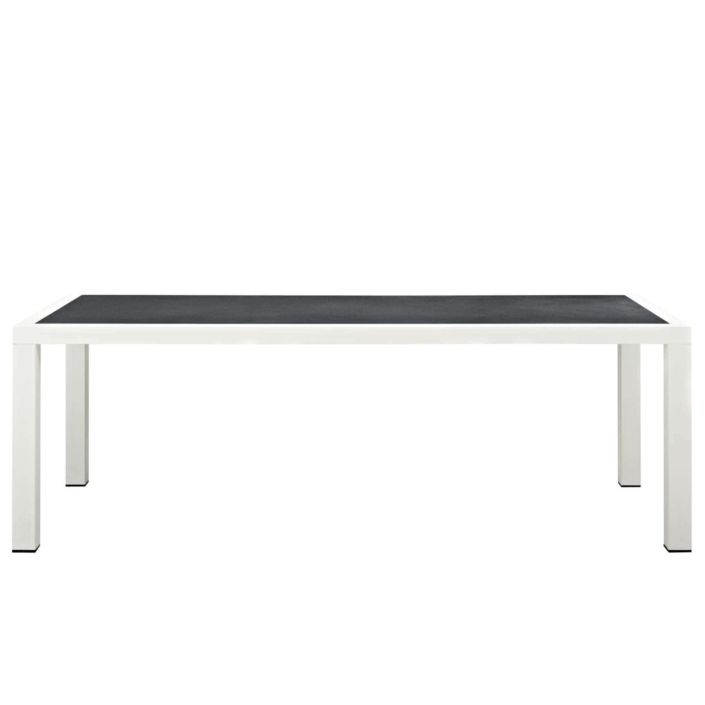 Modway Stance 90.5" Outdoor Patio Aluminum Dining Table White Gray | Dining Tables | Modishstore-3