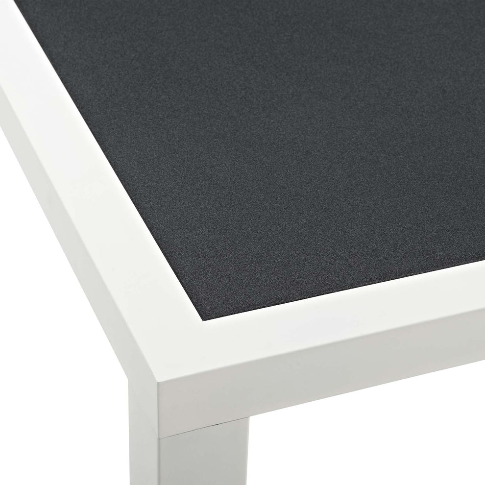 Modway Stance 90.5" Outdoor Patio Aluminum Dining Table White Gray - EEI-3052 | Dining Tables | Modishstore - 5
