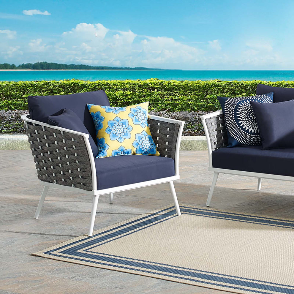 Modway Stance Outdoor Patio Aluminum Armchair - EEI-3054 | Outdoor Chairs | Modishstore - 1